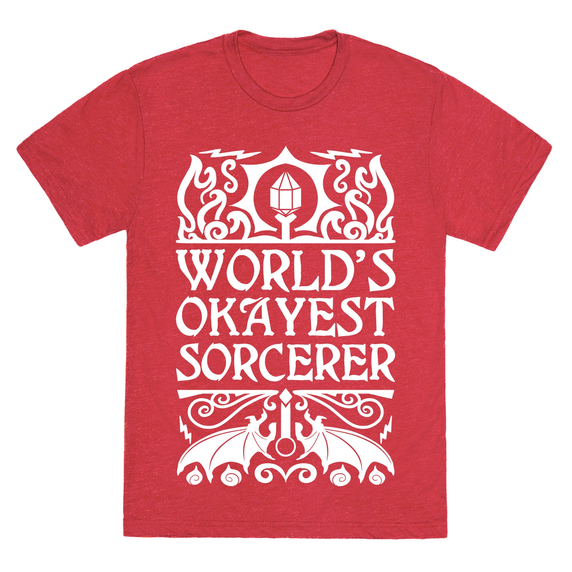 World's Okayest Sorcerer Unisex Triblend Tee